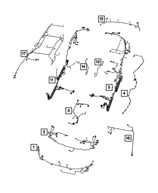 Genuine Mopar Trailer Tow Wiring 68284450AE