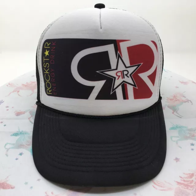 0071 Rockstar Energy Drink Trucker Hat Ball Cap Baseball Adjustable Snapback 10s