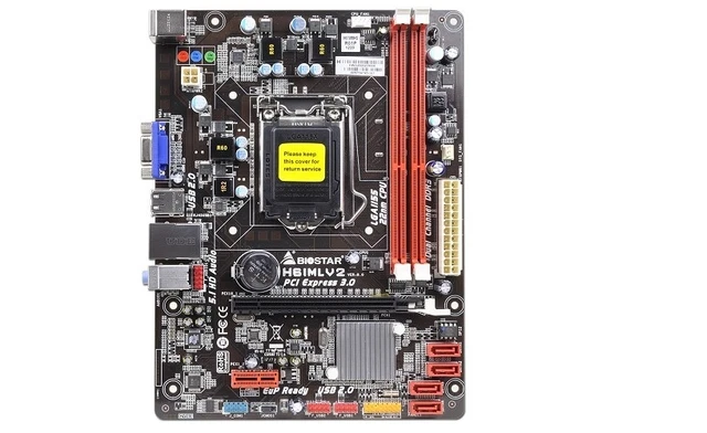 BIOSTAR H61MLV2 H61 Socket 1155 mATX Motherboard w/Video, Audio
