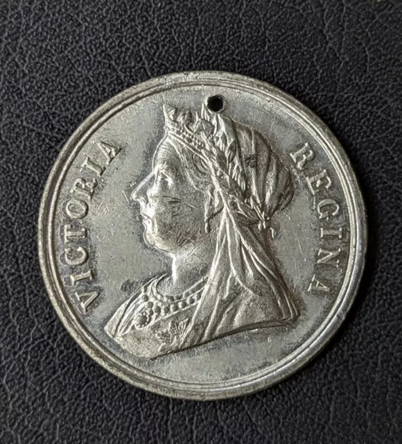 1897 Queen Victoria Diamond Jubilee Medal Medallion Royal Commemorative