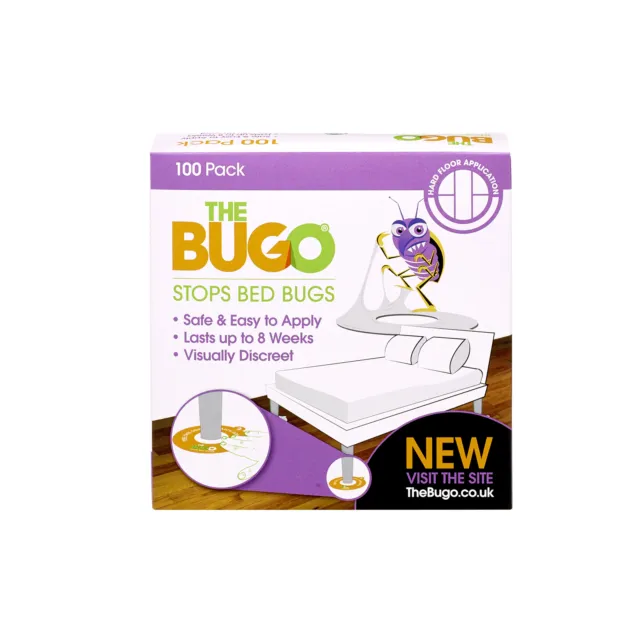 Bugo Hard Floor Bed Bug Detector and Trap Pack of 100