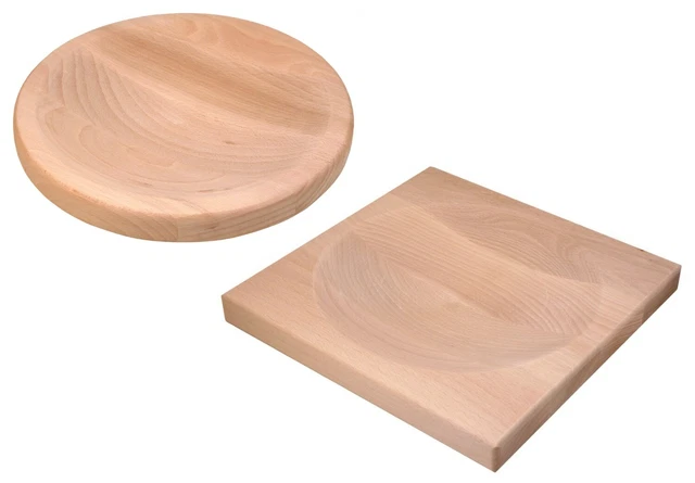 WIEGEMESSERBRETT BUCHEN-HOLZ massiv KRÄUTERSCHNEIDEBRETT Kräuterbrett
