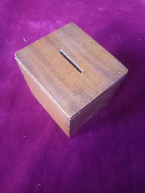 Old Wooden Money Box