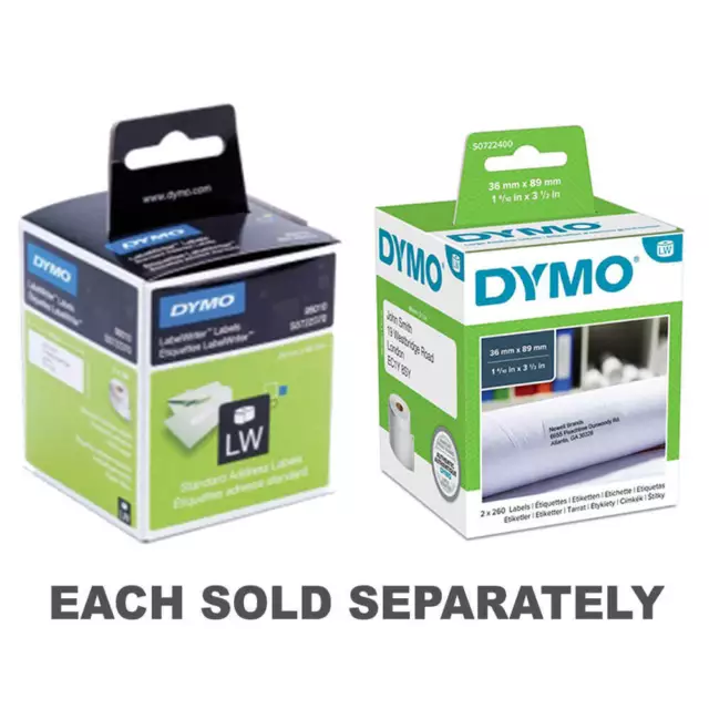 Dymo Labelwriter Address Label White High Quality And Easy To Peel 2 Rolls