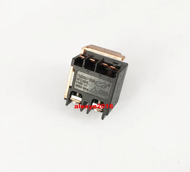 Interrupteur à Bouton-Poussoir DPST FA4-10/2D - Verrouillage, AC 110V 20A - Pour Outils Électriques - 7