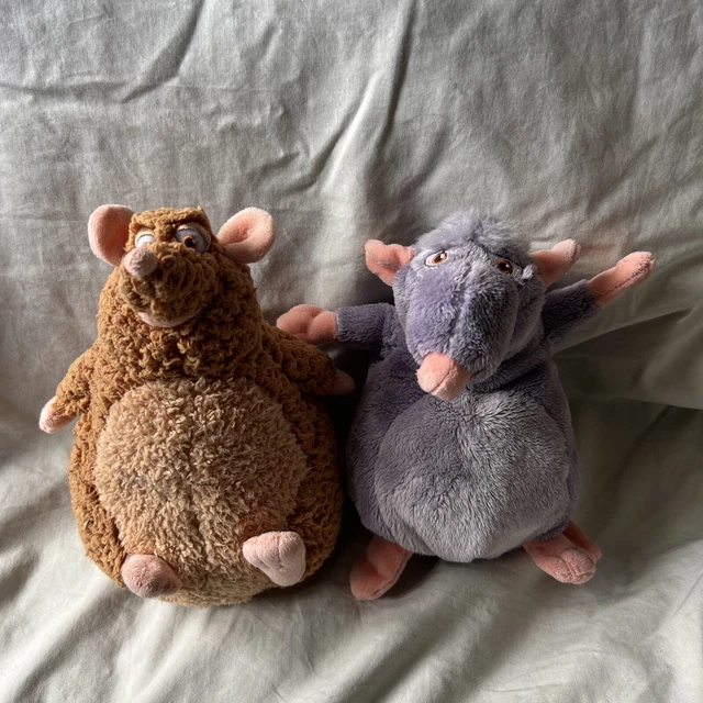 DISNEY STORE RATATOUILLE Emile Fat Rat and Dad Soft Toy Teddy Plush £20.00 PicClick UK