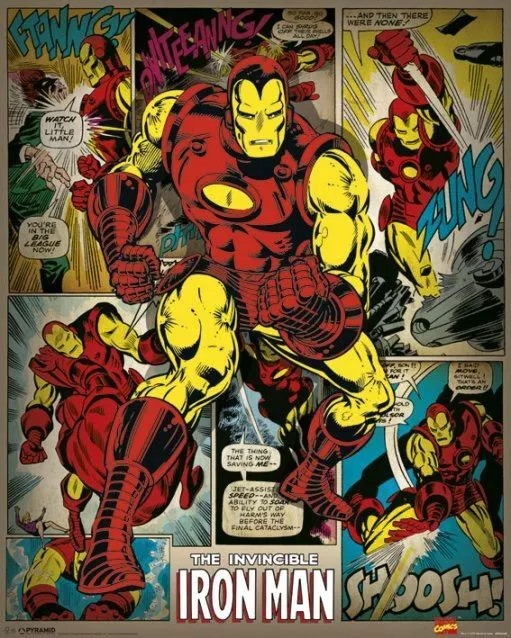 Iron Man Poster The Invincible Hero To The Rescue Mini 40 x 50cm