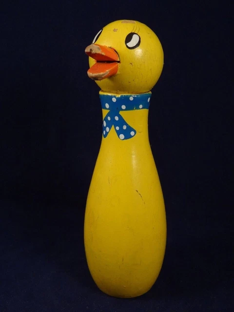 Ancienne Quille En Bois Peint – Personnage Turc (Turquie) – État D’usage