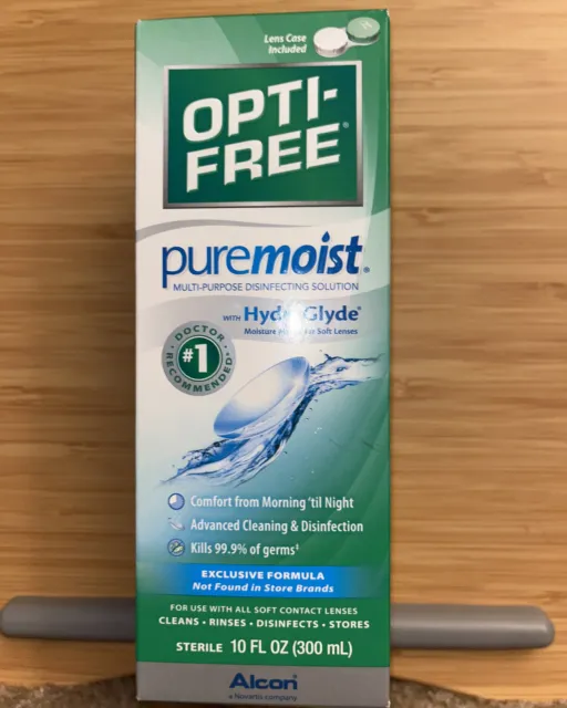 OPTI-FREE Puremoist Multi-Purpose Disinfecting Solution with Lens Case - 10oz