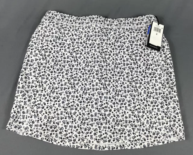 RLX Golf Skort Ralph Lauren Womens Floral Print Small White Black NWT MSRP $128