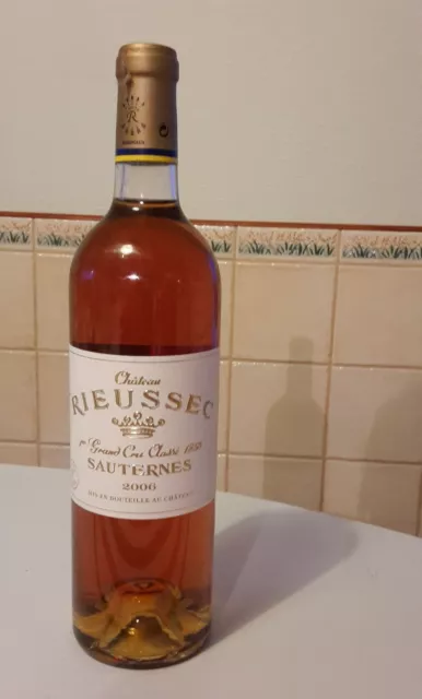 1 bouteille 75 cl de Chateau Rieussec 2006, grand Cru Classé, Sauternes