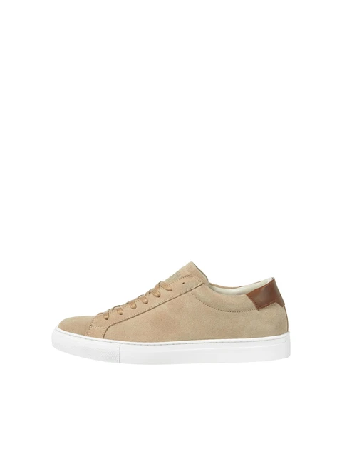 Jack Et Jones Jfwcorey Basket en Daim Cognac Sable Homme