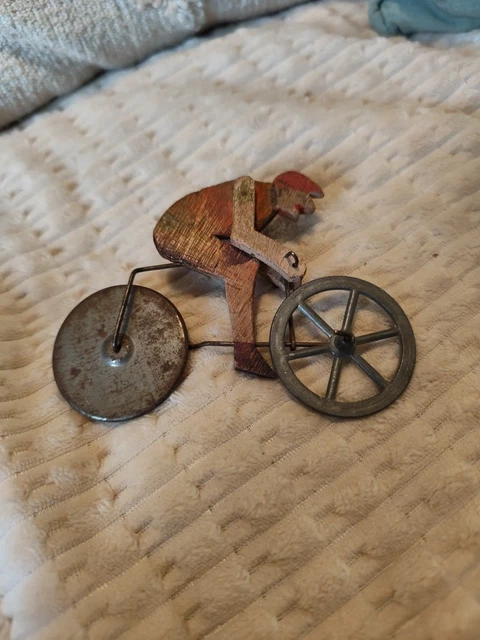 Jouet Ancien Cycliste Tartempion – Vintage France – Collection