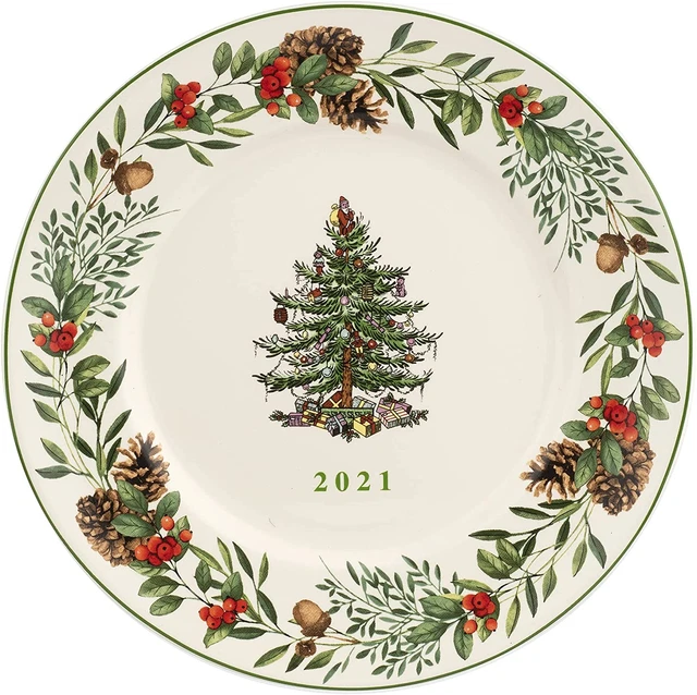  CHRISTMAS TREE Collection Annual Collector Plate 2021 Measured at