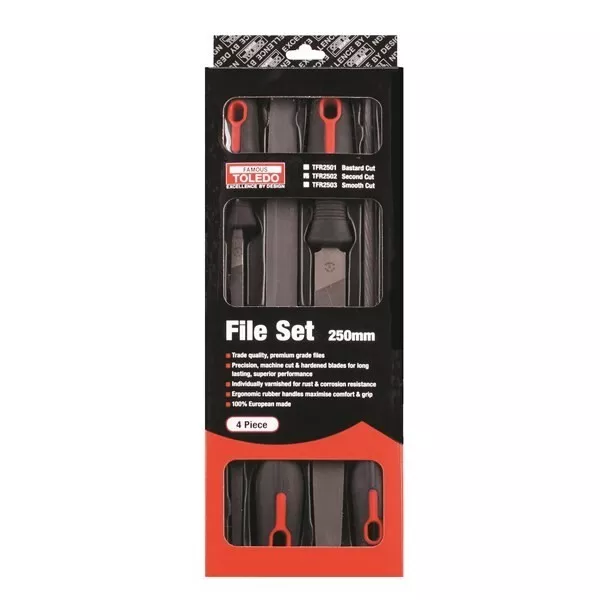 Tfr2502 - File Set Second Cut - 250Mm 4 Pc