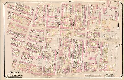 1890 Montreal, Canada, St. Antoine Ward, Royal Arthur School Copy Plat Atlas Map