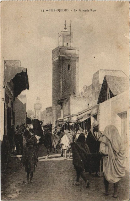 CPA AK FEZ-DJEDID la grande Rue MAROC (24221)
