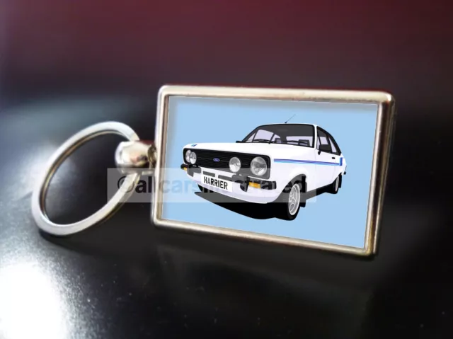 Escort Harrier Metal Key Ring. Choose Your Car Colour.