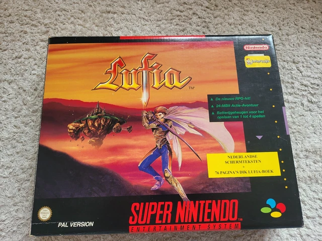 LUFIA big box comme neuf SNES Super Nintendo - avec crystal box