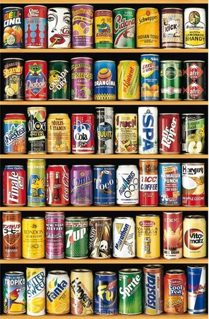 Puzzle Adulte : Canettes De Soda - 1500 Pieces - Educa Collection Boisson