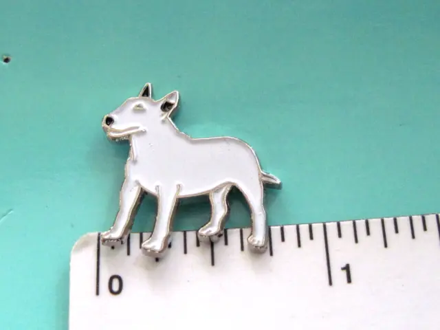 PITT BULL terrier - hat pin , tie tac , lapel pin , hatpin GIFT BOXED enamel eg
