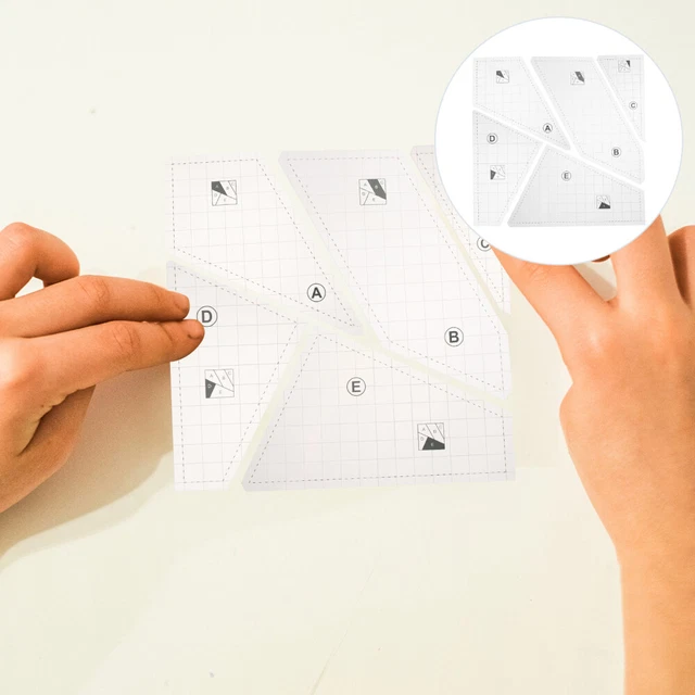 Reglas de acolchado de acrílico plantillas creativas para plantilla de patchwork