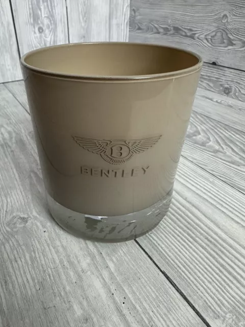Bentley Nemus Glass Candle Beige Unused With Wax Damage Scented