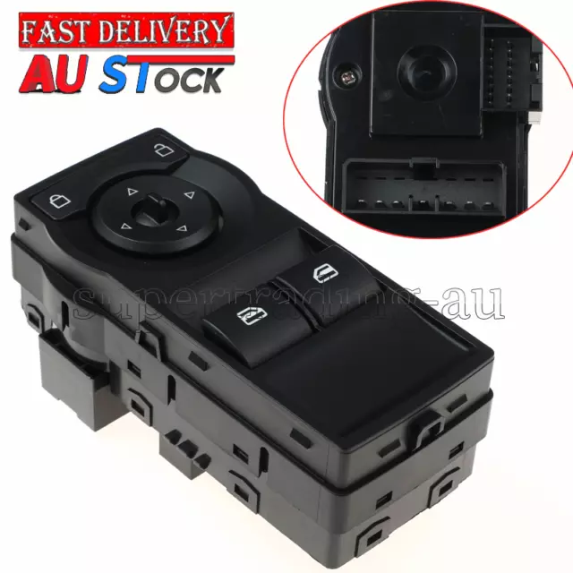 Master Window Switch For Holden Commodore Ute VE W/ Red Illumination 2 buttons