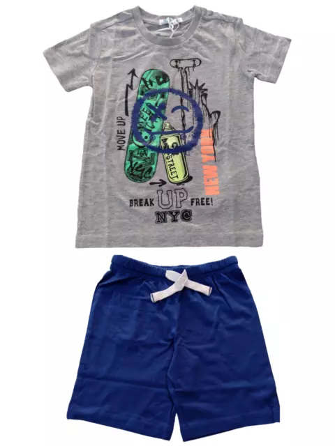 Bambini set 2 pezzi T-shirt e short completo sport ragazzo estivo  bambino  anni