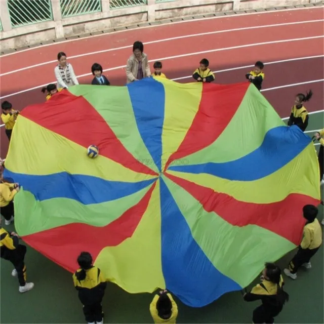 20FT/6M Kids Play Rainbow Parachute Outdoor Game Development Exercise New se