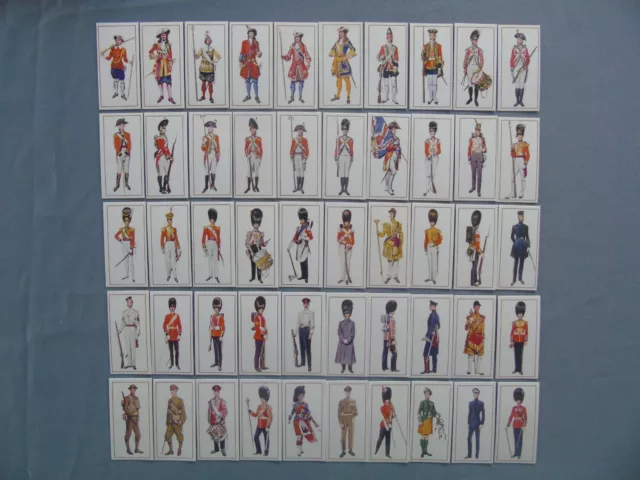 Carreras Set of 50 Military Uniforms 1976 - Very Good