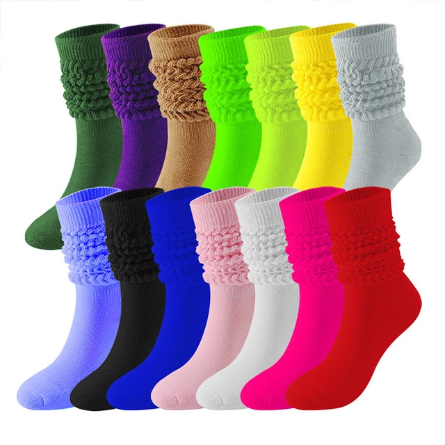 9 Paires De Chaussettes Montantes Au Genou En Nylon Pour Jupe