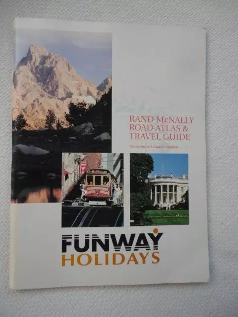 Rand Mcnally Road Atlas and travel Guide,USA.Canada.Mexico. Funway Holidays 1996