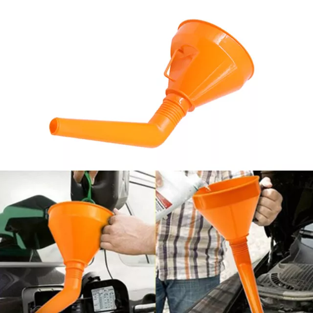 Universal Plastic Car Motorcycle Refuel Gasoline Engine Oil Funnel with Filt SN❤