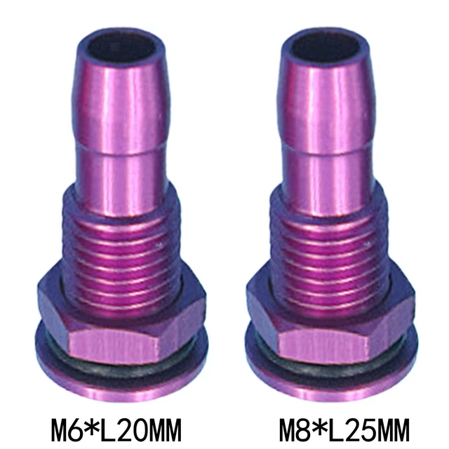 Aexit 2 Stück M8 Wasserauslass Aluminium – 4mm Innendurchmesser Für RC-Modelle