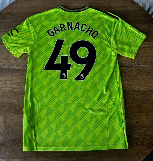 Adidas ⚽ Manchester United - 2022/23 - 3rd - A. GARNACHO #49 - Gr. M - NEU!!