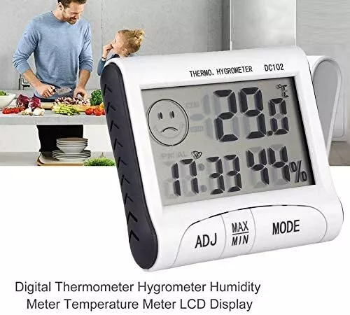 THERMOMÈTRE NUMÉRIQUE INTÉRIEUR Hygromètre Digital LCD Température