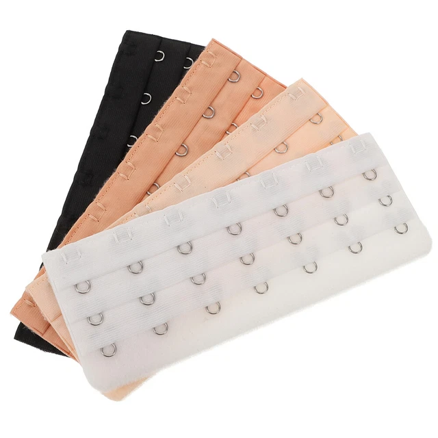 4 PCS 7 Hook Bra Extender Elastic Extenders Corset Elderly Miss Women's