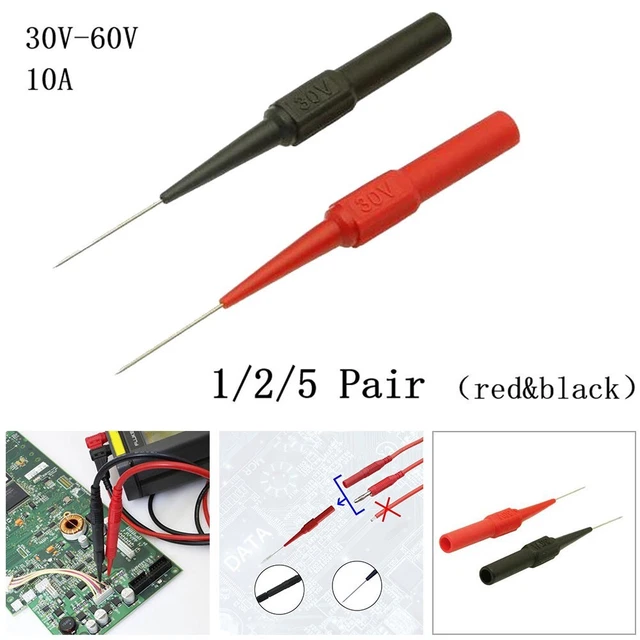 Précis Test Sonde Multimètre Nondestructive Sharp Aiguille Micro Broche Set