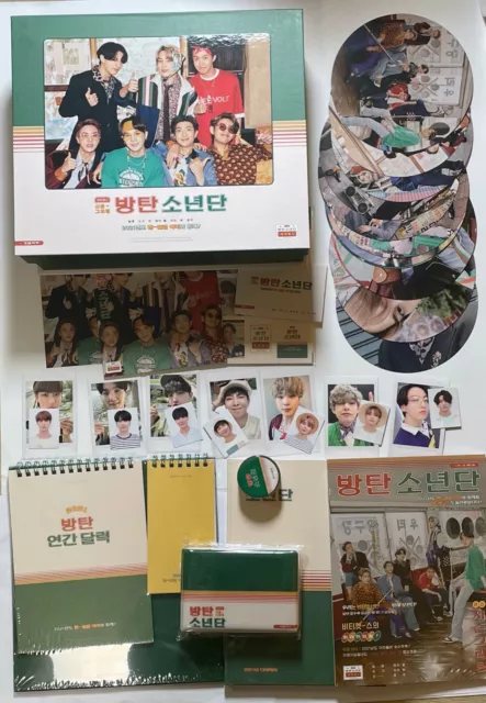 Split BTS 2021 SEASON'S GREETING Official Desk Calendar Diary DVD Photo-card ID