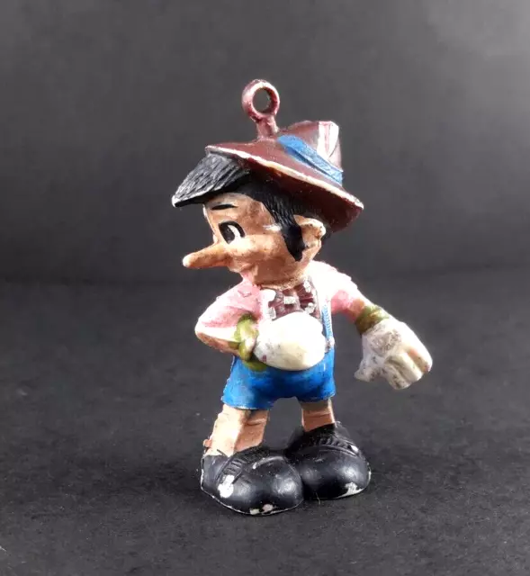 1960's Walt Disney Argentina Miniature Toy Rubber Figure Pinocchio Rare Original