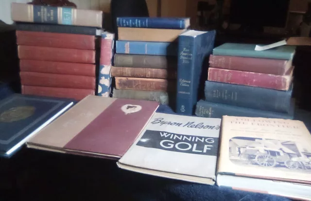 Lot of 10 Vintage Old Rare Antique Hardcover Books - Mixed Color - Random