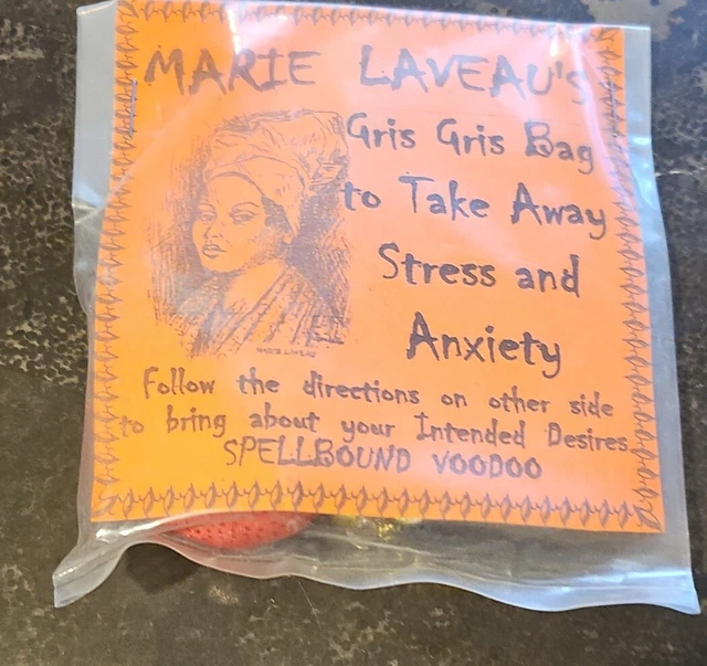 90s Marie Laveaus House Of SPELLBOUND Voodoo Gris Bag Take Away Stress Anxiety C