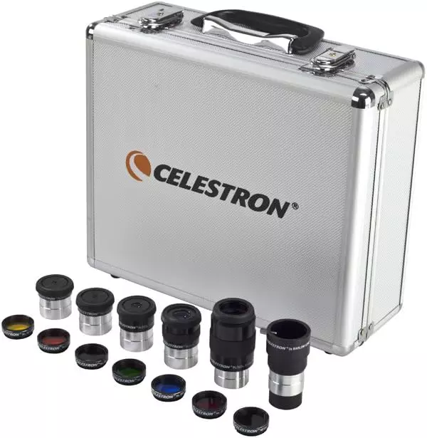 Celestron – 1.25” Eyepiece and Filter Accessory Kit – 14 Piece Telescope Set – –