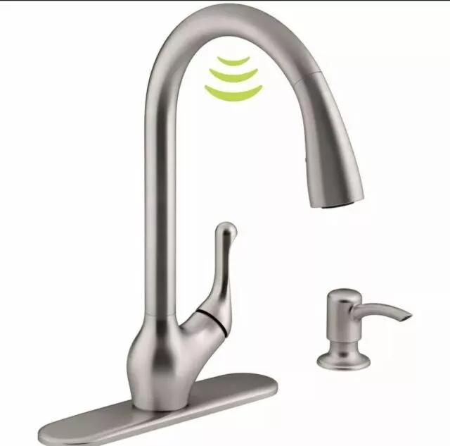 NEW!!! Kohler K-R78035-SD-VS Barossa Kitchen Sink Faucet, Vibrant Stainless