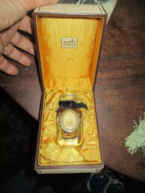ancien flacon de parfum caleche hermes dans sa boite d origine