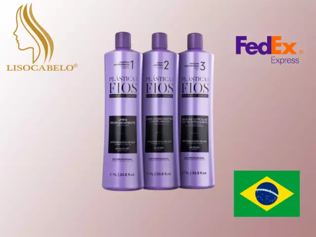 Lissage brésilien CADIVEU PLASTICA DOS FIOS - kit 1L