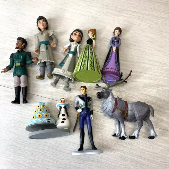 Frozen II Elsa Anna Sven Honeymaren Mattias Hans Figures Cake Toppers 7 pc.