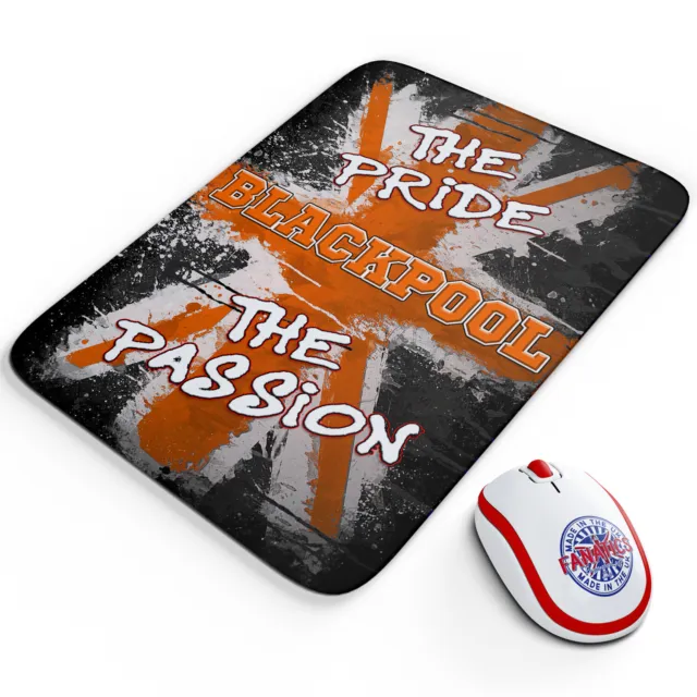 Blackpool Mouse Mat Football Office Work Pad Pride & Passion PC Dad Gift PR07