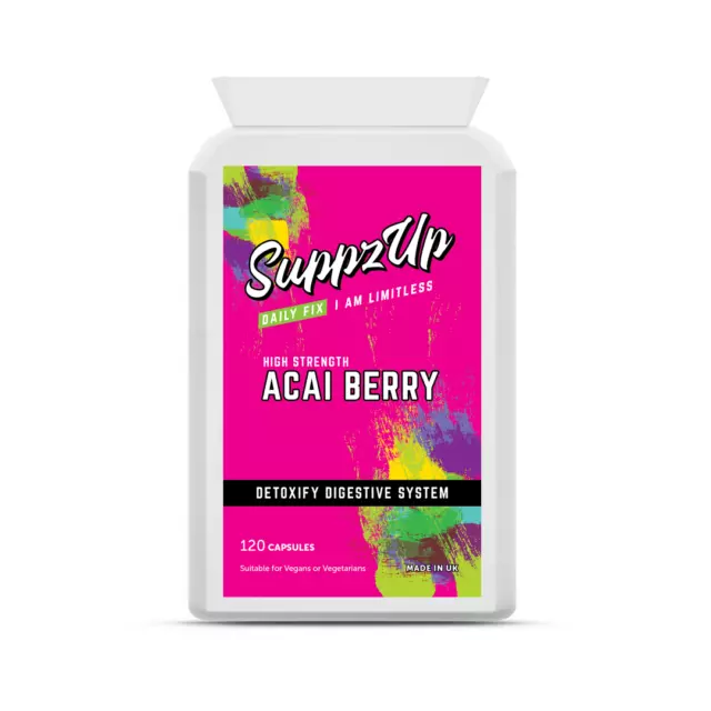 Acai Beere 1000mg 120 Kapseln Gewichtsverlust Fat Burner & Herz Kreislauf Health